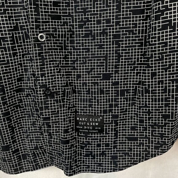 Marc Ecko Cut & Sew Men Graphic Long Sleeve Button-Up Shirt Size M - Picture 5 of 9